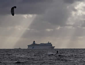 Kiting på Solastrand