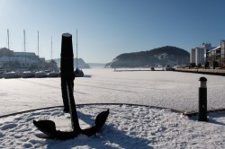 Et stort anker på havna