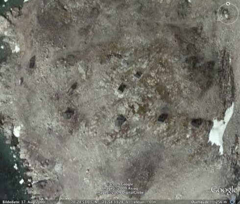 GoogleEarth-bilde Kap Tobin