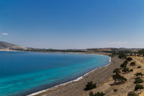 Deilig ved vannet her, men fryktelig varmt