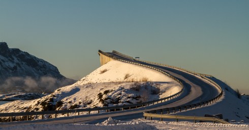 Jeg kjører langs Atlanterhavsveien