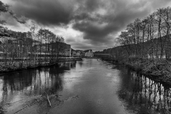 Tok bilder nede ved Saugbrugs